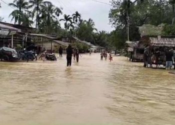 Banjir di Aceh Utara Lumpuhkan Jalan Penghubung Antar Kecamatan