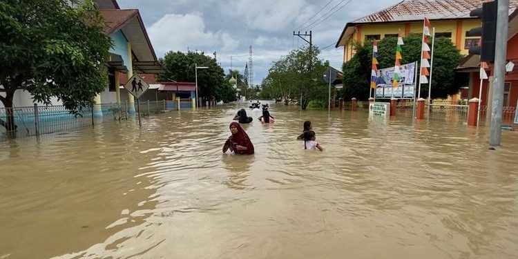 1.504 Jiwa Mengungsi akibat Banjir Aceh Utara, 1 Anak Tewas