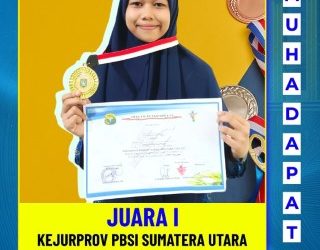 Putri Ananda Susanti Pelajar SMPM-24 Aek Kanopan Juara Bulutangkis Provinsi