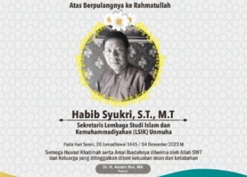 Sekretaris LSIK Unmuha Aceh,  Habib Syukri Meninggal Dunia