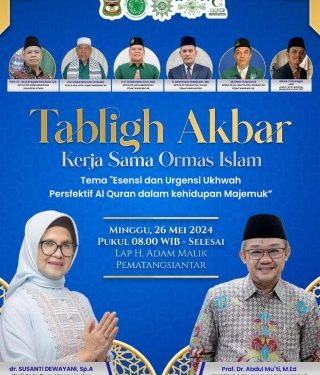 Sekum PP Muhammadiyah Prof. Dr. Abdul Mu’ti Ceramah pada Tabligh Akbar Kota Pematang Siantar