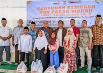 LazisMu Kantor Layanan Medan Sunggal Santunan Sembako dan Pasar Murah