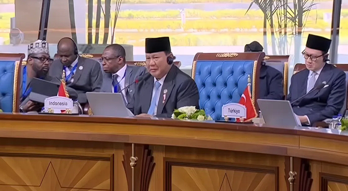 Prabowo Minta D-8 Tidak Terpecah Belah Terkait Palestina-Lebanon