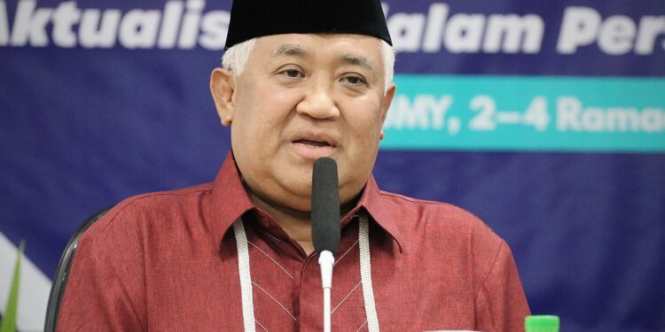 Din Syamsuddin Sampaikan Pesan Optimis Terkait Isu Perdamaian Global