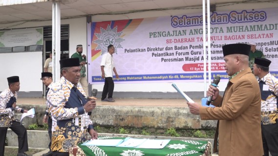 Ketua PWM Sumut Lantik Ahmad Ihsan Pakpahan Menjadi Mudir Pesantren KHA Dahlan Sipirok