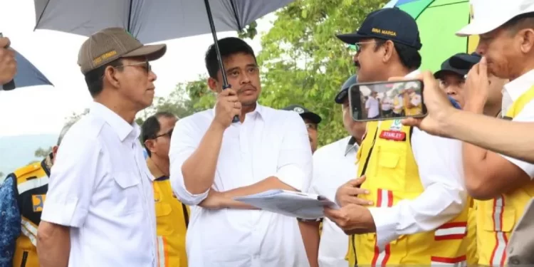 Gubernur Sumut tinjau ruas jalan nasional batu jomba