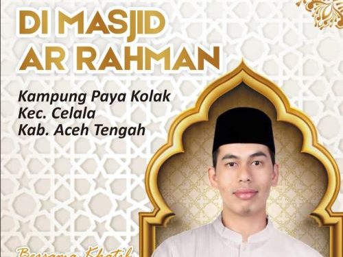 Bardan Sahidi Khatib Idul Adha di Paya Kolak Celala Aceh Tengah