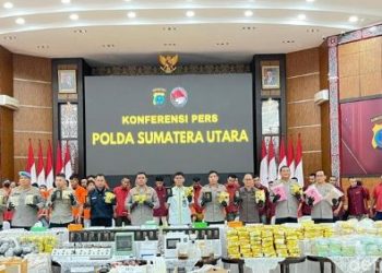Polda Sumut Amankan 1,2 Ton Sabu