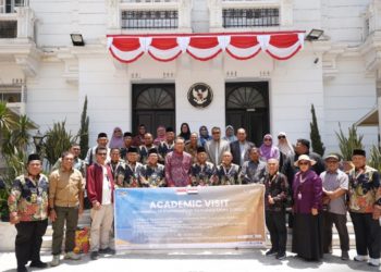 Internasionalisasi Muhammadiyah Sumut, PWM dan UMSU Kunjungi KBRI di Kairo