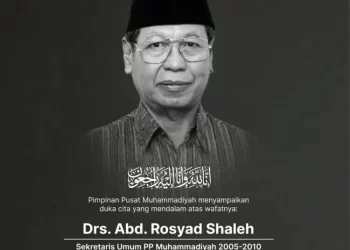 Tokoh Muhammadiyah Rosyad Sholeh Tutup Usia, Dikebumikan Kamis (31/7).