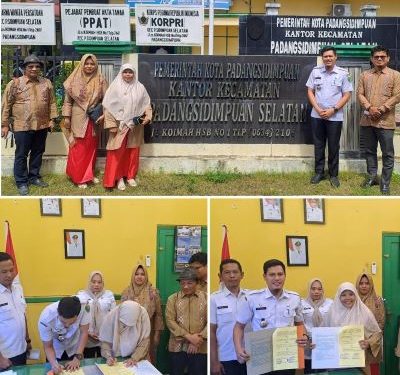 Pelaksanaan PKA Mahasiswa 2025, Prodi AP FISIP UM Tapsel Teken MoA dengan Kecamatan Padangsidimpuan Selatan