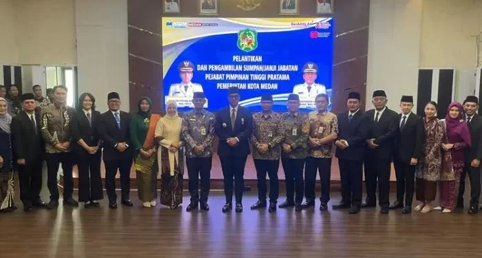 Sembilan Pejabat Eselon II Pemko Medan Dilantik