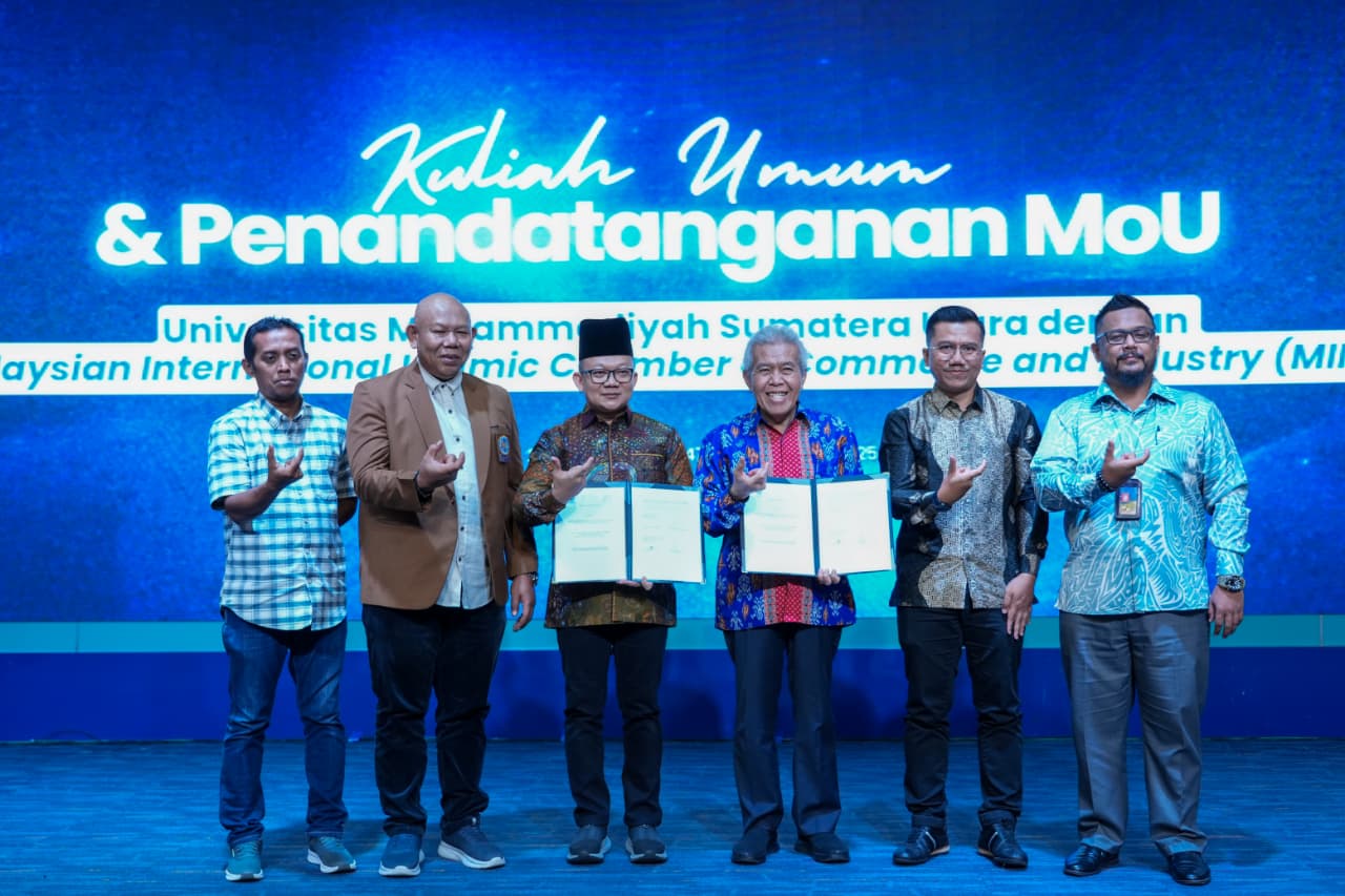 Fakultas Teknik UMSU Gandeng MCCI Malaysia, Gelar Kuliah Umum dan Tandatangan Kerja Sama