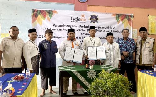LazisMu Langkat & MTs Muhammadiyah 19 Tanjung Pura Jalin Kerjasama untuk Penguatan Program