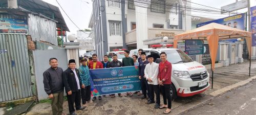 Ketua PW Muhammadiyah, Lepas Relawan MDMC ke Kawasan Bencana di Langkat