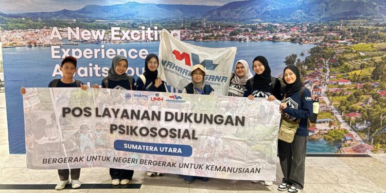 7 Mahasiswa UMM Tiba di Medan : Hadir Untuk Beri Layanan Psikososial Bagi Warga Terdampak Banjir di Langkat