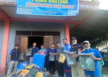 Poskor Tanggap Bencana Muhammadiyah Sumut Salurkan Bantuan ke Aceh