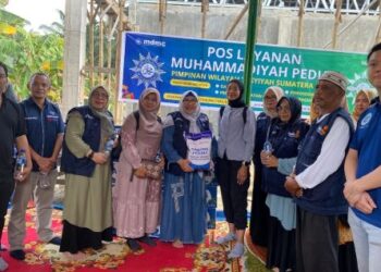 Aisyiyah Sumut Buka Pos Layanan Bencana di Desa Pematang Cengal Langkat