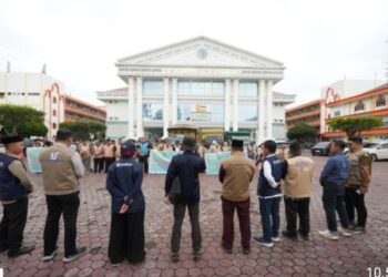 UMSU Lepas Empat Tim Pengabdian Kepada Masyarakat Penanggulangan Bencana Sumatera