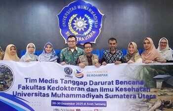 FKIK UMSU Kirim 70 Tenaga Dokter ke Bandar Pusaka,  Aceh Tamiang