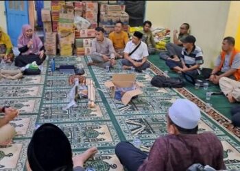 PDM Tapsel Dan Tim MDMC Evaluasi Penanganan Pengungsi Batu Hula
