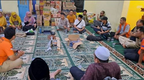 PDM Tapsel Dan Tim MDMC Evaluasi Penanganan Pengungsi Batu Hula