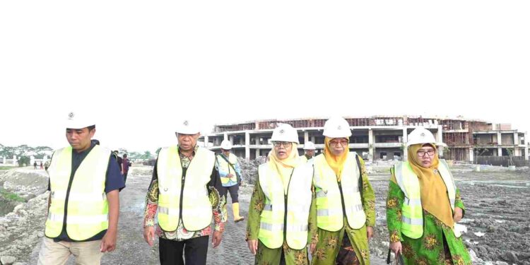 PP Aisyiyah Cek Langsung Persiapan Muktamar ke-49, Sport Hall Walidah Sudah Hampir Setengah Jadi