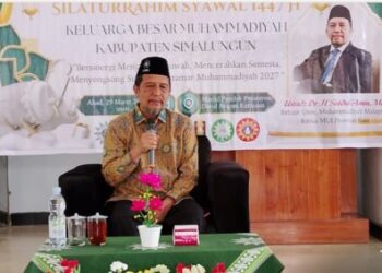 Pesan Menyentuh Rektor UMRI di Silaturahmi Warga Muhammadiyah Simalungun.