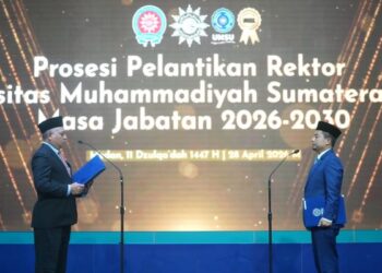 PP Muhammadiyah Lantik Rektor dan Kukuhkan BPH UMSU Periode 2026–2030