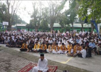 Kebersamaan Santri dan Warga Warnai Idul Adha di Pesantren Muhammadiyah Kwala Madu