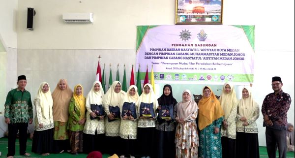 Kolaborasi PCM Medan Johor dan PDNA Kota Medan Gelar Pengajian Gabungan
