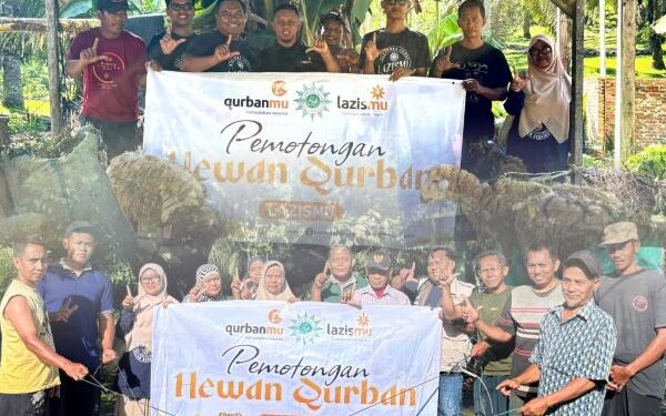 Lazismu Langkat Salurkan 10 Hewan Qurban, Hadirkan Kebahagiaan Idul Adha di Ranting Sei Meran dan Ranting Sei Litur