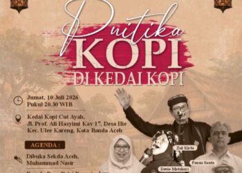 Tokoh dan Pejabat Publik Baca Puisi pada ” Puitika Kopi di Kedai Kopi”