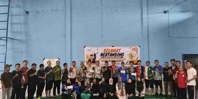 HUT RI ke-81 Jadi Momentum Lazismu Sumut Perkuat Soliditas Amil melalui Turnamen Badminton