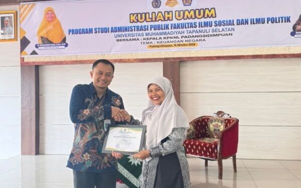 Perkuat Pemahaman Pengelolaan Keuangan Negara, FISIP UMTS Gelar Kuliah Umum Bersama KPKNL Padangsidimpuan