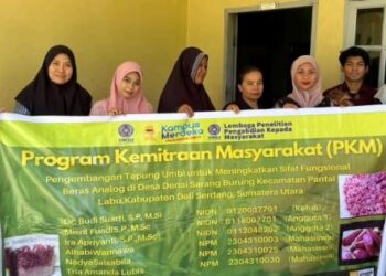 Dosen dan Mahasiswa Fakultas Pertanian UMSU Melaksanakan PKM Pembuatan Beras Analog